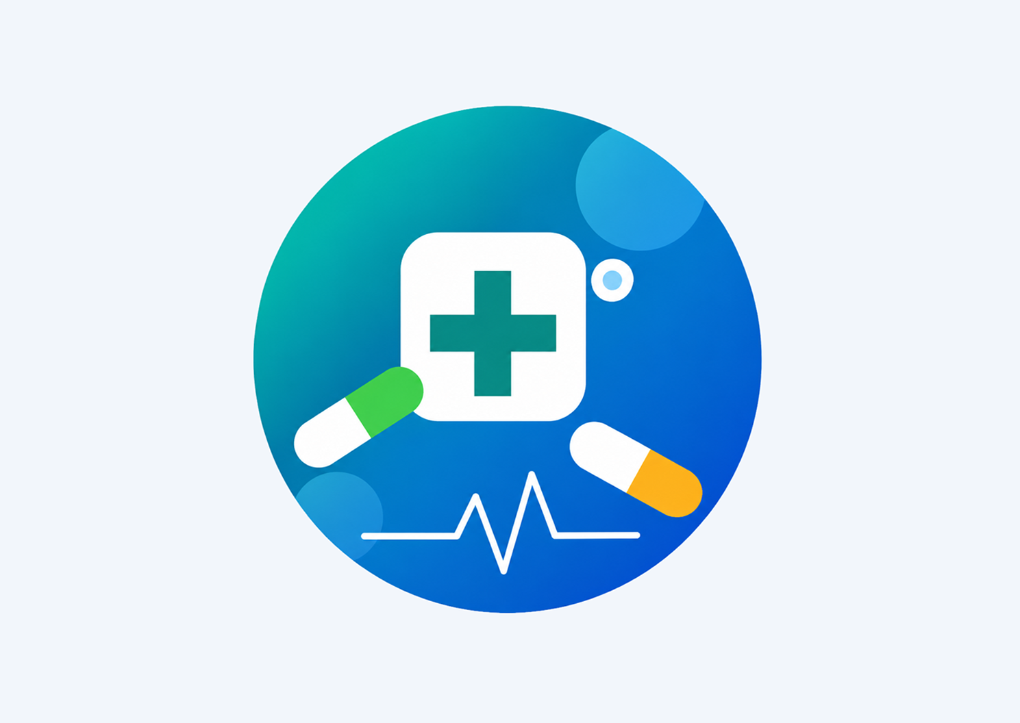 Tablets and capsules on a pharmacy counter
